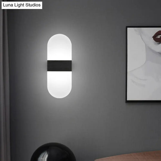 Modern Acrylic Geometric Led Wall Sconce Lamp: Stylish Bedside Lighting Fixture