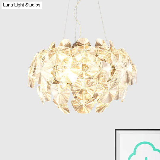 Modern Acrylic Pendant Lighting Fixture - 24/28.5/43 Wide Clear Ceiling Suspension Lamp