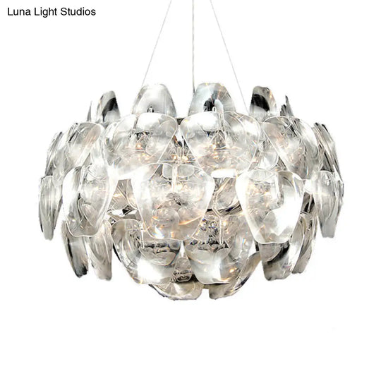 Modern Acrylic Pendant Lighting Fixture - 24/28.5/43 Wide Clear Ceiling Suspension Lamp