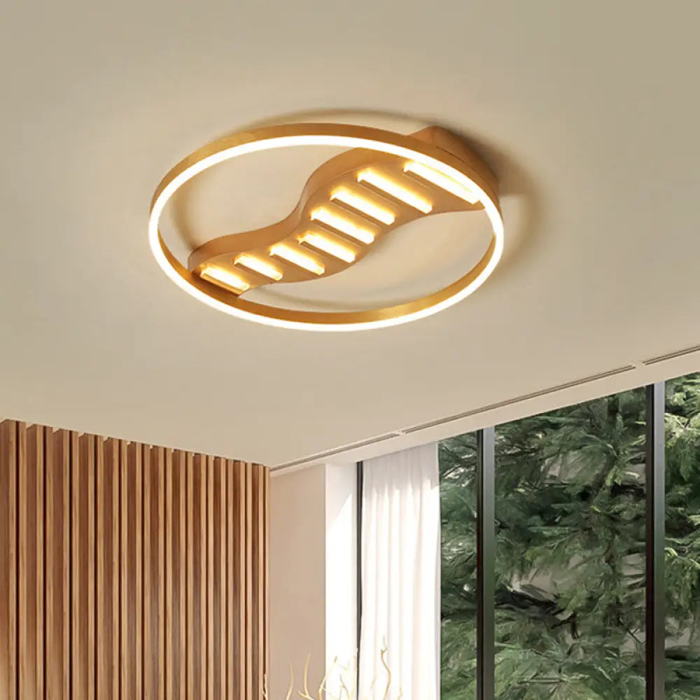 Modern Acrylic Led Ceiling Lamp - 19.5’/23.5’ Diameter Flush Mount Stepless Dimming Remote
