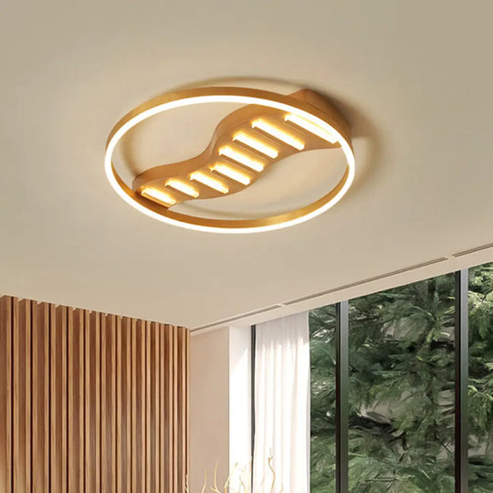 Modern Acrylic Led Ceiling Lamp - 19.5’/23.5’ Diameter Flush Mount Stepless Dimming Remote