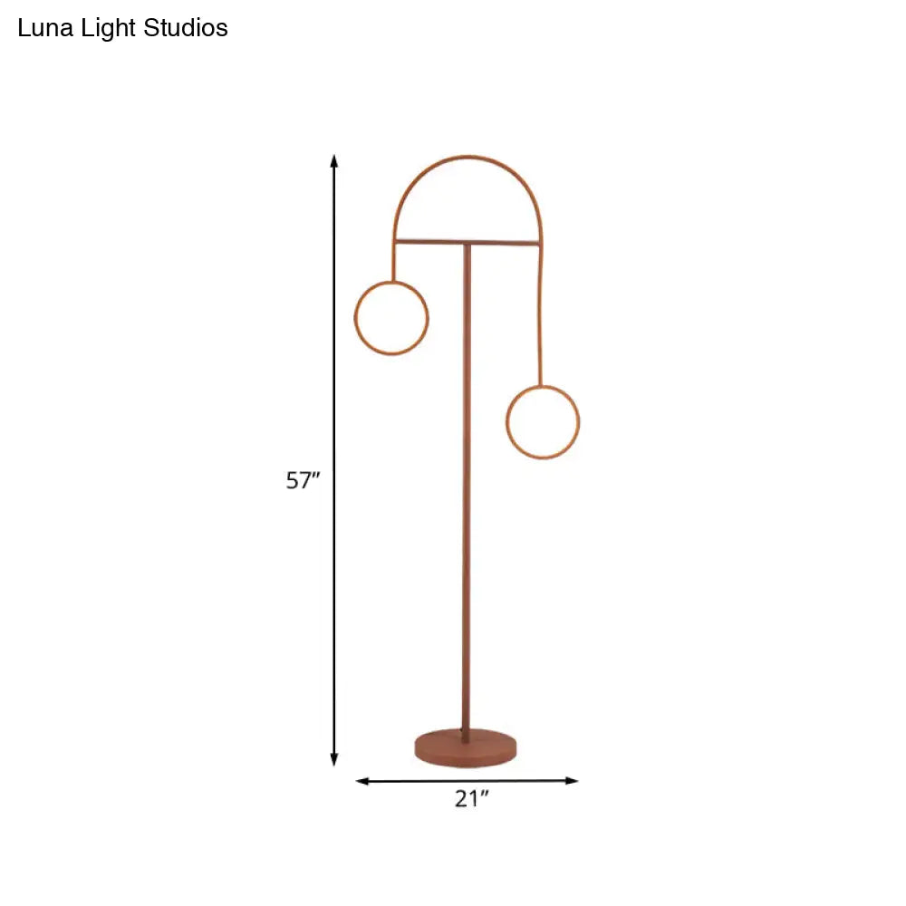 Modern Acrylic Led Floor Lamp In Warm/White Light - Geometrical Stand Up Design For Coffee & Reading