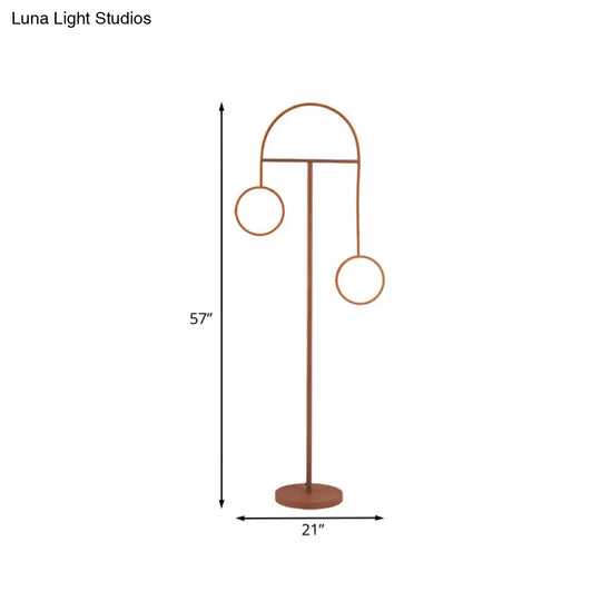 Modern Acrylic Led Floor Lamp In Warm/White Light - Geometrical Stand Up Design For Coffee & Reading