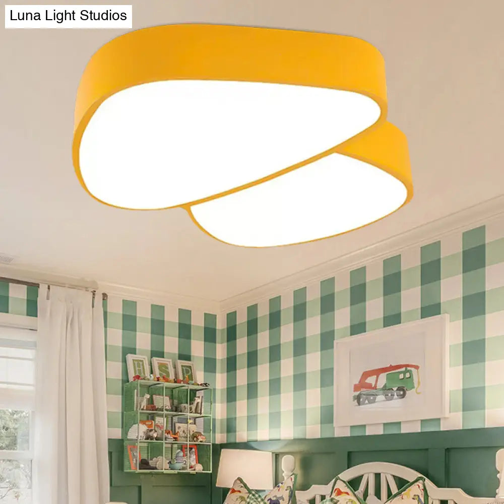 Modern Acrylic Led Mushroom Baby Ceiling Light - Lovely Flush Bedroom Lamp