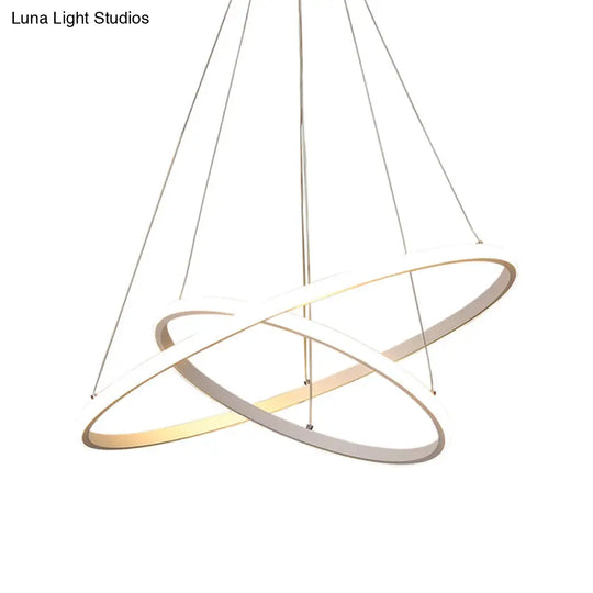 Modern Acrylic Orb Hanging Led Chandelier In Warm/White Light Multiple Sizes Available