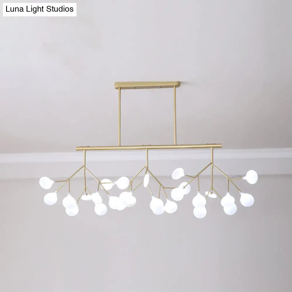 Modern Acrylic Led Pendant Light Fixture With 27 Heads For Living Room