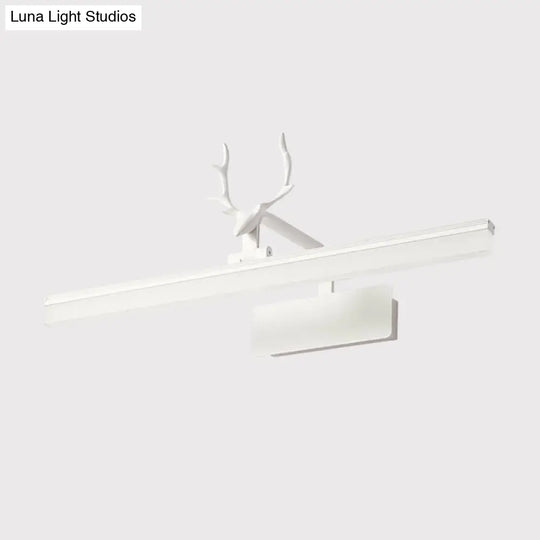 Modern Acrylic Led Wall Lamp With Antler Design In Warm/White Light