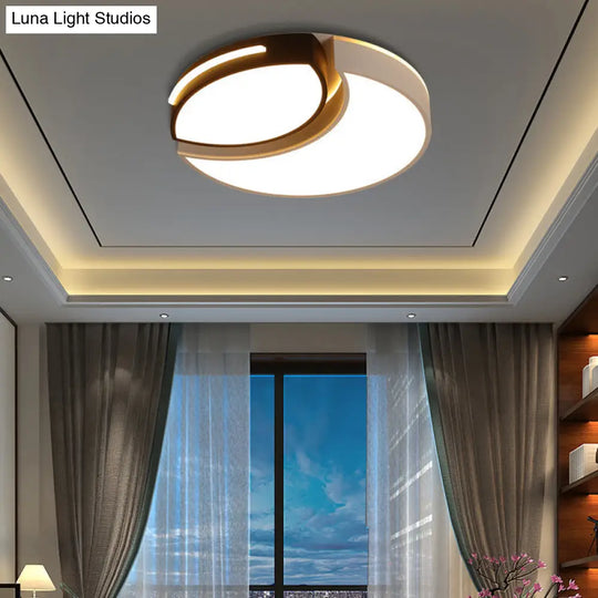 Modern Acrylic Round Ceiling Lights - 16/19.5/23.5 Warm/White Indoor Lighting White / 16 Warm