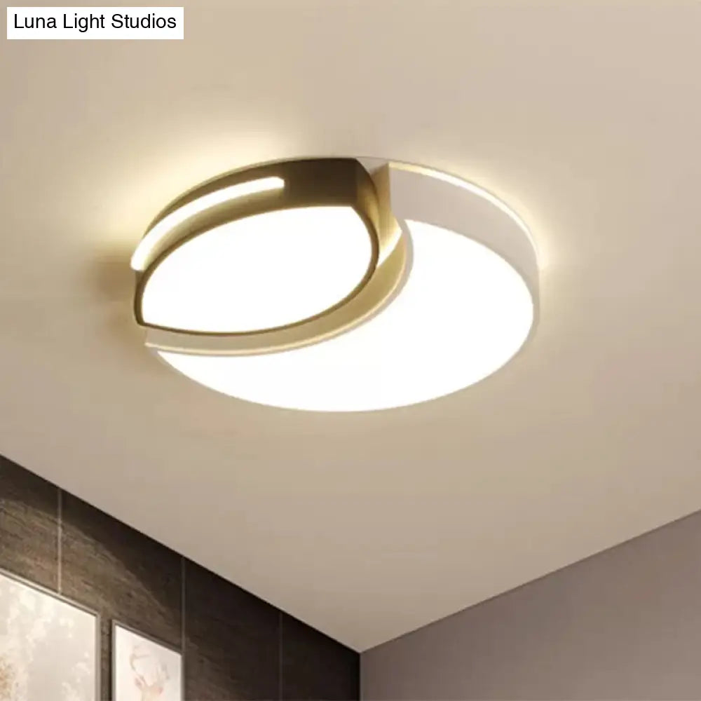 Modern Acrylic Round Ceiling Lights - 16’/19.5’/23.5’ Warm/White Indoor Lighting