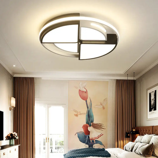 Modern Acrylic Round Ceiling Lights Flush Mount - Warm/White 16’/19.5’’ Note: Seo