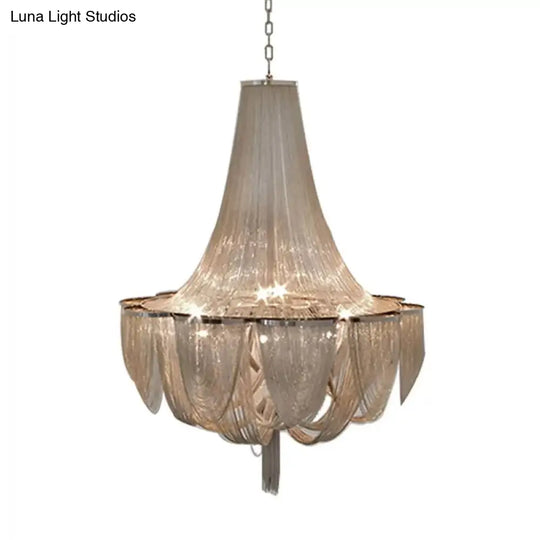 Modern Aluminum Led Chandelier Pendant Light Fixture For Living Room