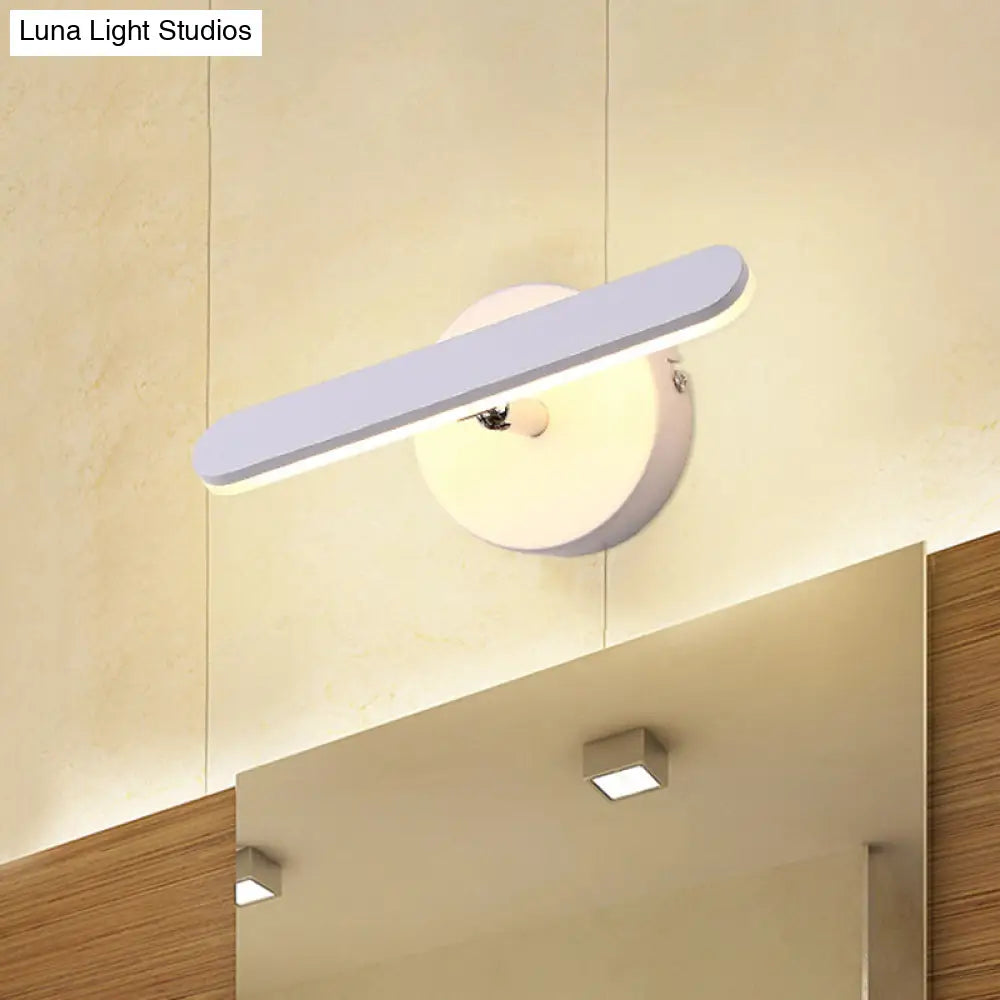 Modern Aluminum Led Vanity Wall Light For Bathroom - Natural/Warm