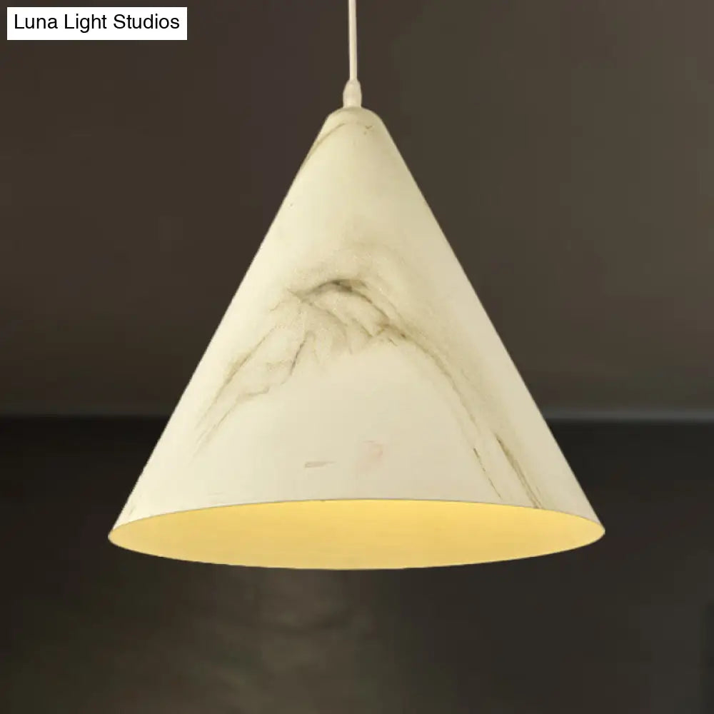 Modern Aluminum Pendant Ceiling Light In White/Yellow - Stylish Living Room Lamp