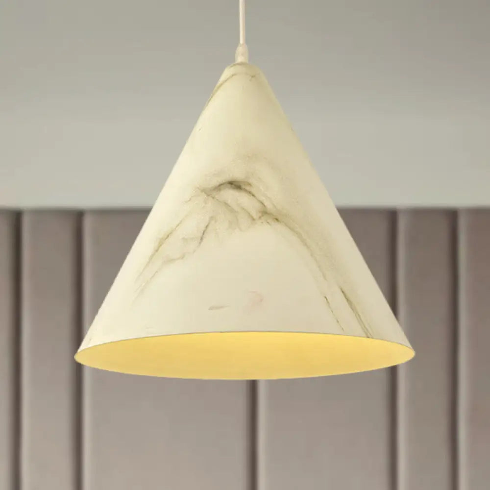 Modern Aluminum Pendant Ceiling Light In White/Yellow - Stylish Living Room Lamp White