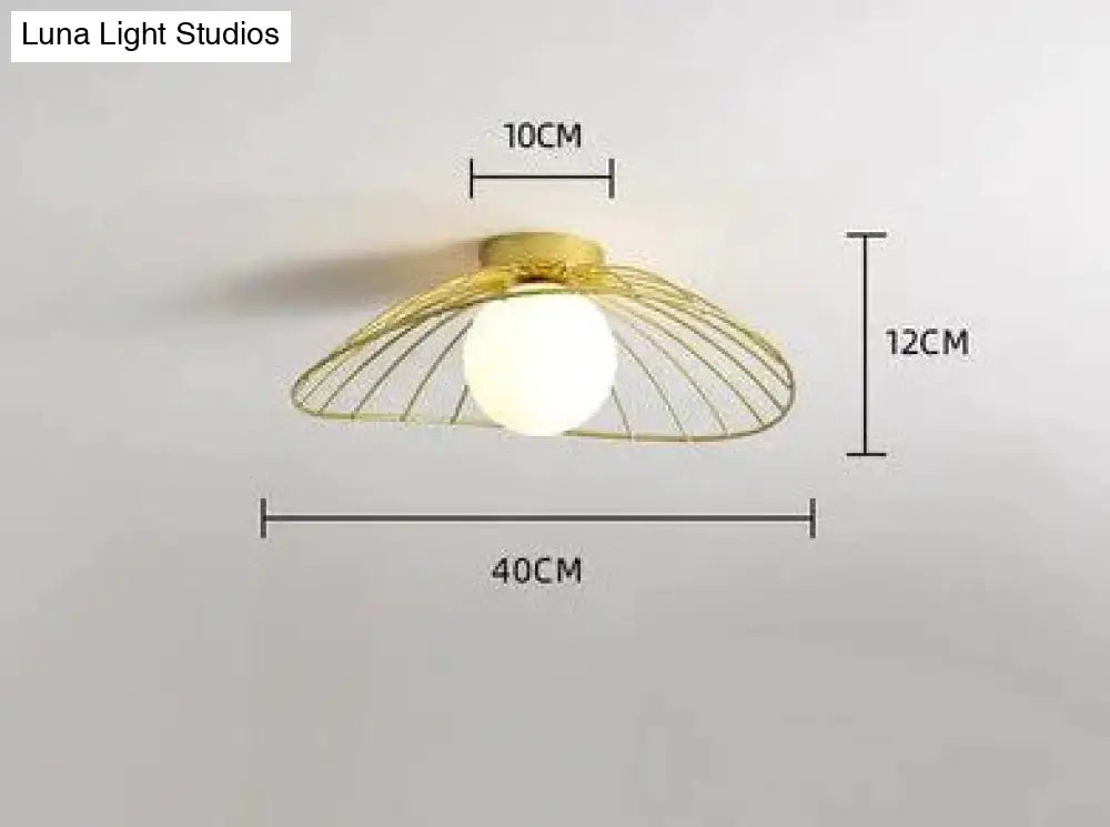 Modern And Simple Cloakroom Light Entrance Porch Lamp Corridor Single Gold Big / White Light Ceiling