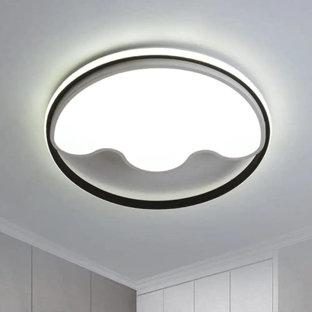 Modern Animal Paw Led Flush Mount Ceiling Light For Study Room - Eye - Caring & Acrylic Lamp White