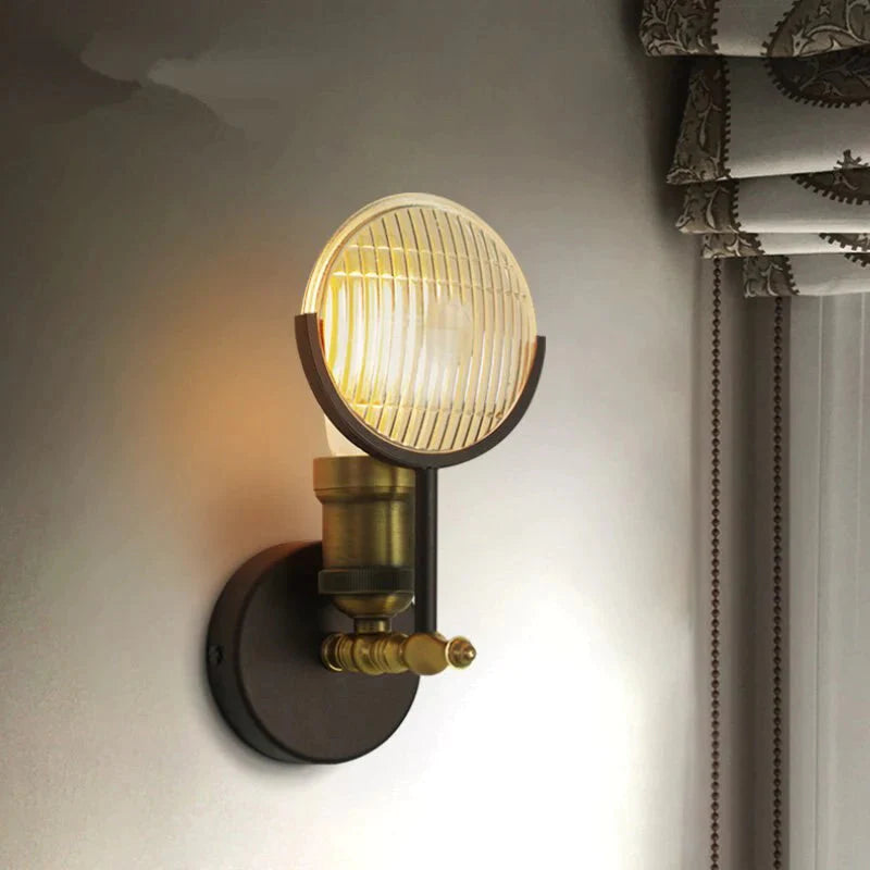 Modern Art Deco Glass LED Wall Lamp Sconce for Bedroom Foyer lighting Corridor Luminaire E27