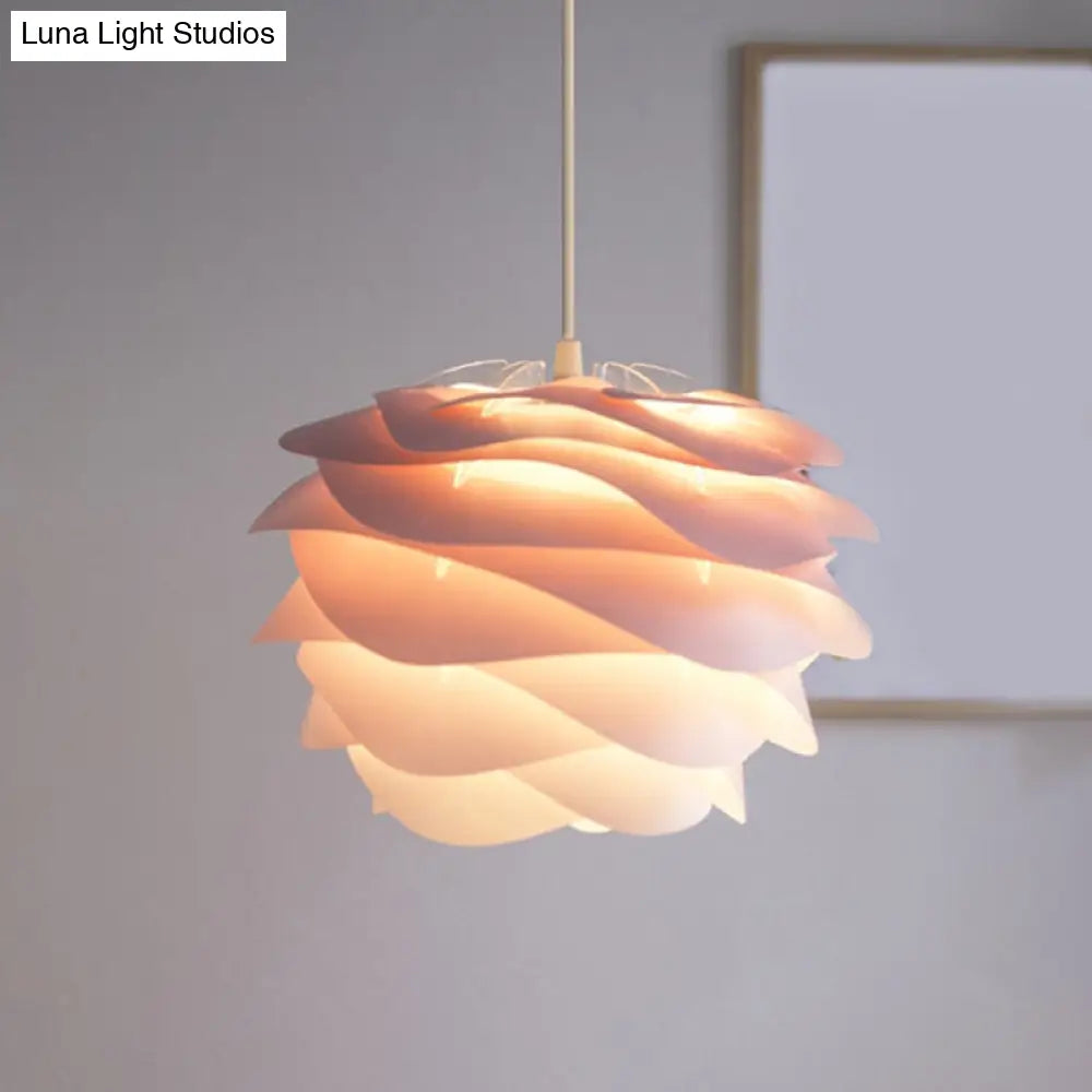 Modern Art Deco Pendant Light With Acrylic Pinecone Shade