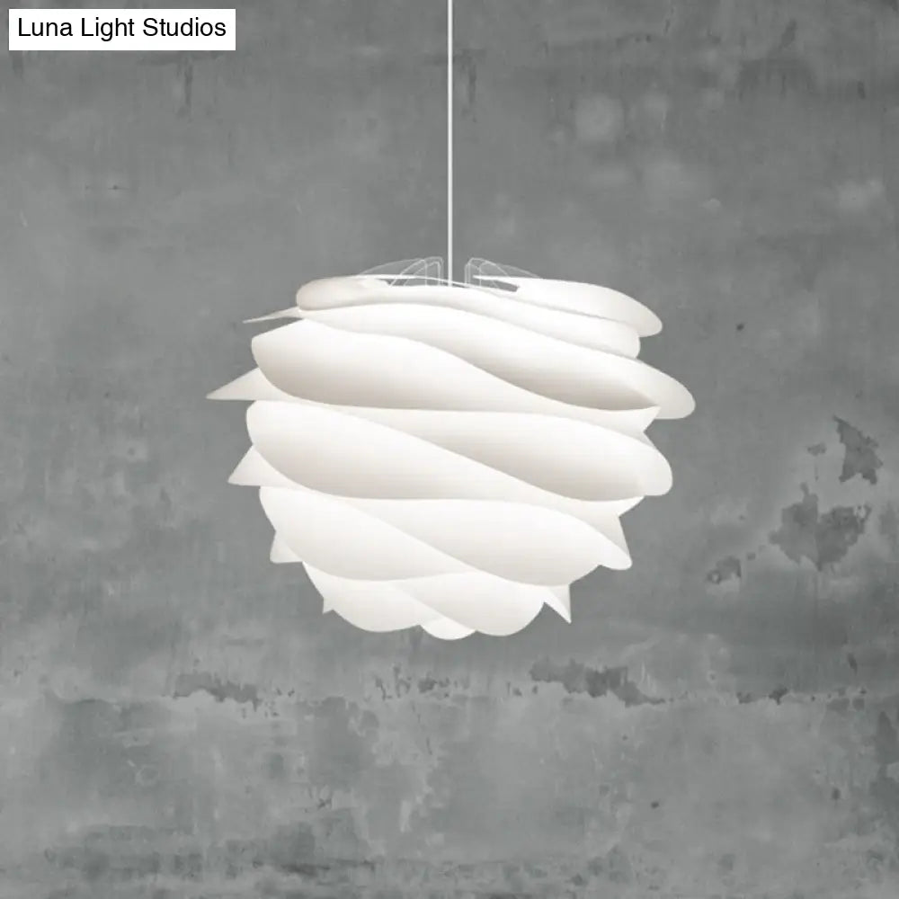 Modern Art Deco Pendant Light With Acrylic Pinecone Shade