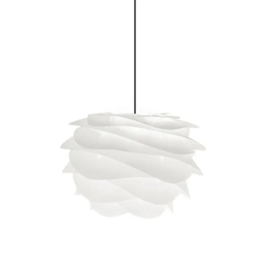 Modern Art Deco Pendant Light With Acrylic Pinecone Shade White / 19