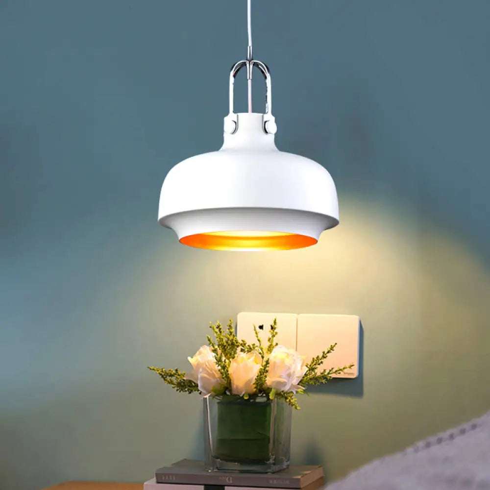 Modern Barn Metal Pendant Light - 10’/14’ Wide White/Pink White / 10’