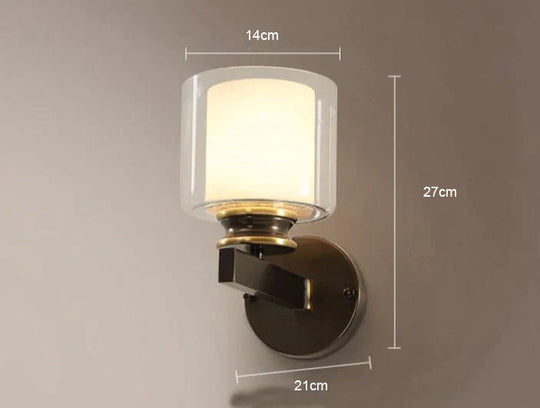 Modern Bedroom Lamp Single Mirror Copper Wall Lamps