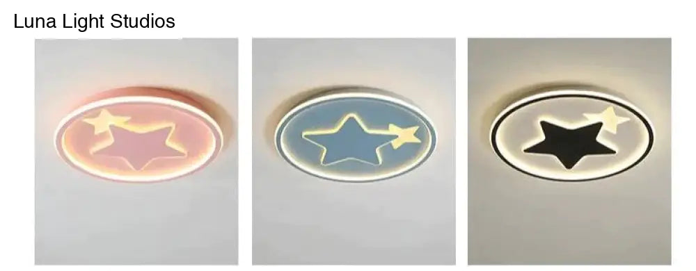 Modern Bedroom Star Round Ceiling Lamp