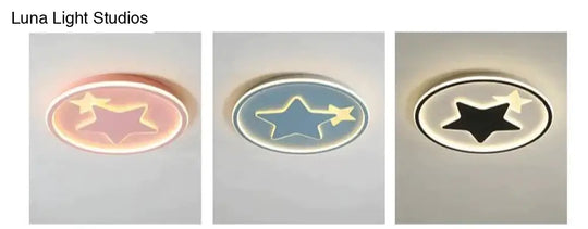 Modern Bedroom Star Round Ceiling Lamp