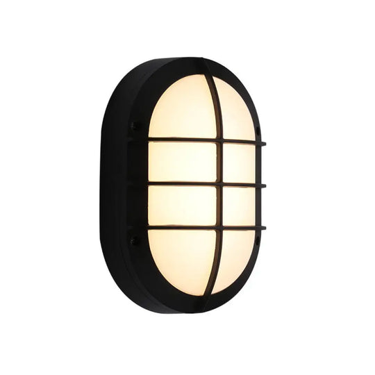 Modern Black Aluminum Led Wall Sconce For Courtyard Lighting / A