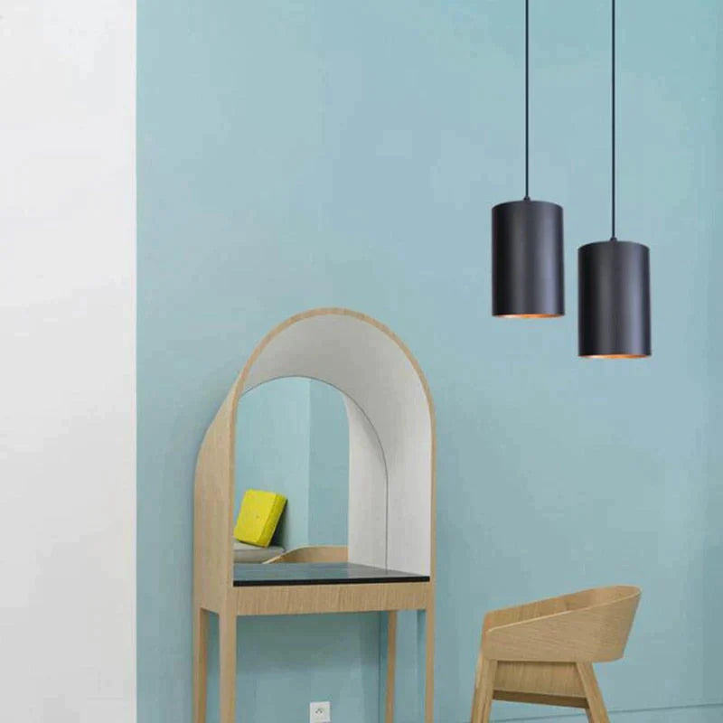 Modern Black Aluminum Pendant Light LED E27 Nordic Industrail Hanging Lamp For Living Room Restaurant Study Bedroom Office Loft
