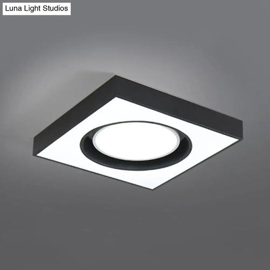 Modern Black And White Acrylic Led Ceiling Light For Cloth Shop