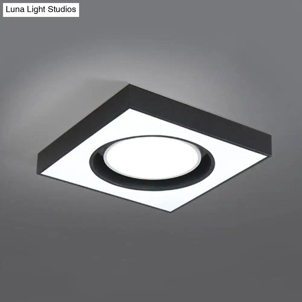 Modern Black And White Acrylic Led Ceiling Light For Cloth Shop