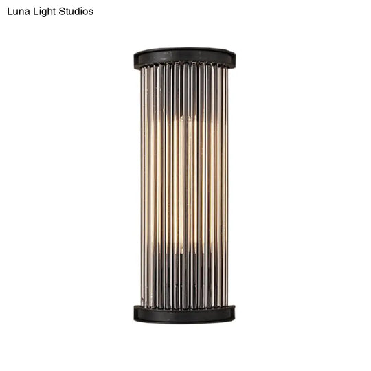 Modern Black Crystal Wall Sconce 1-Light For Stylish Living Room