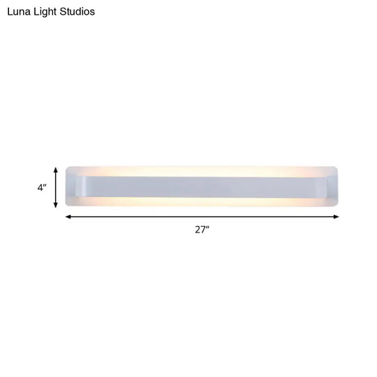 Modern Black/Gray/White Led Linear Wall Sconce For Living Room Décor