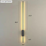 Modern Black Led Wall Sconce For Living Room - Stylish Metallic Fixture