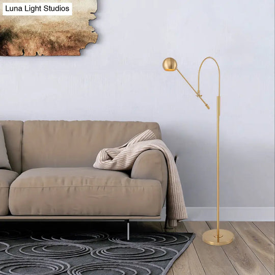 Modern Black Metal Floor Lamp With Unique Linear Capsule Arch Design For Living Room