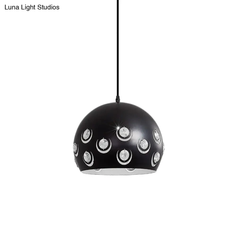 Modern Black Metal Pendant Ceiling Lamp With Minimalist Design