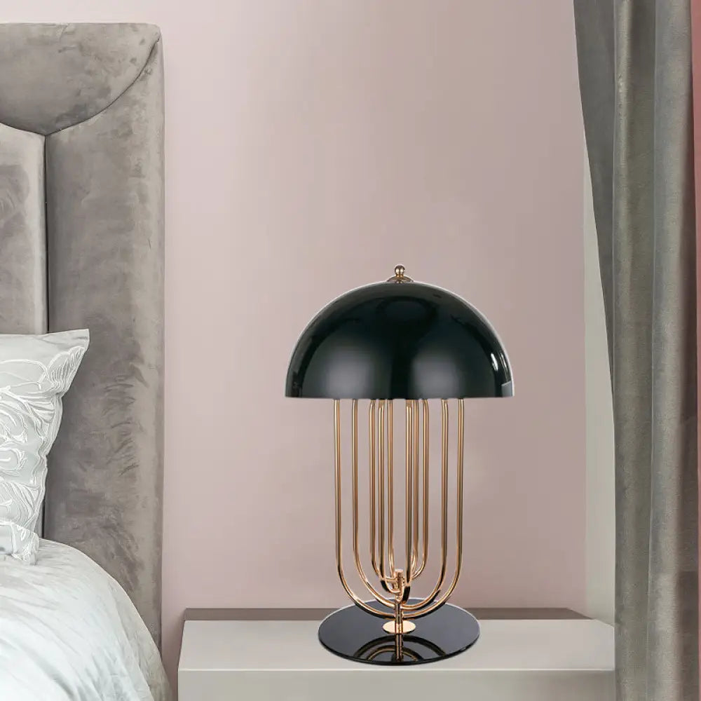 Modern Black Nightstand Lamp With Metal Shade Perfect For Reading
Or
Sleek 1 Bulb Ideal Reading