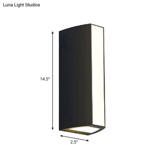 Modern Black Triangle Prism Led Wall Light In Warm/White - Small/Medium/Large Sizes