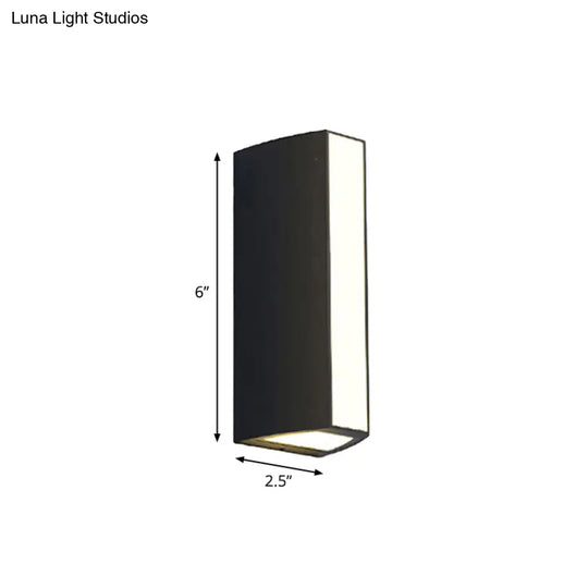 Modern Black Triangle Prism Led Wall Light In Warm/White - Small/Medium/Large Sizes