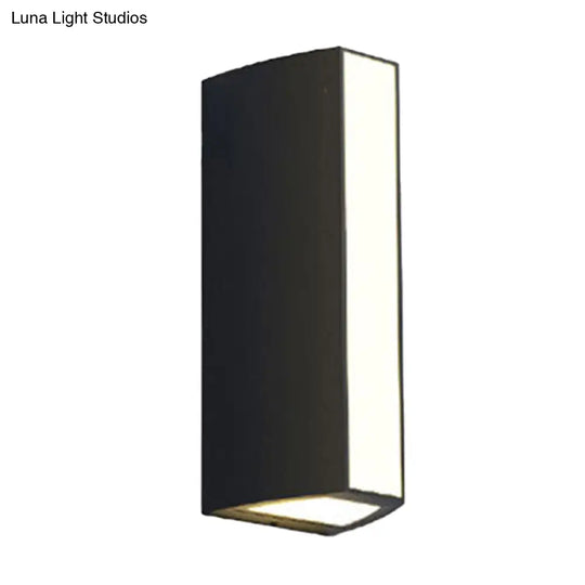 Modern Black Triangle Prism Led Wall Light In Warm/White - Small/Medium/Large Sizes