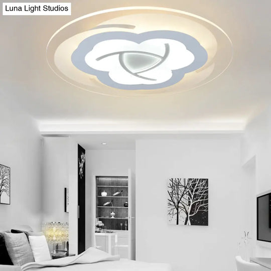 Modern Blossom Flush Mount Led Ceiling Light For Boys Bedroom