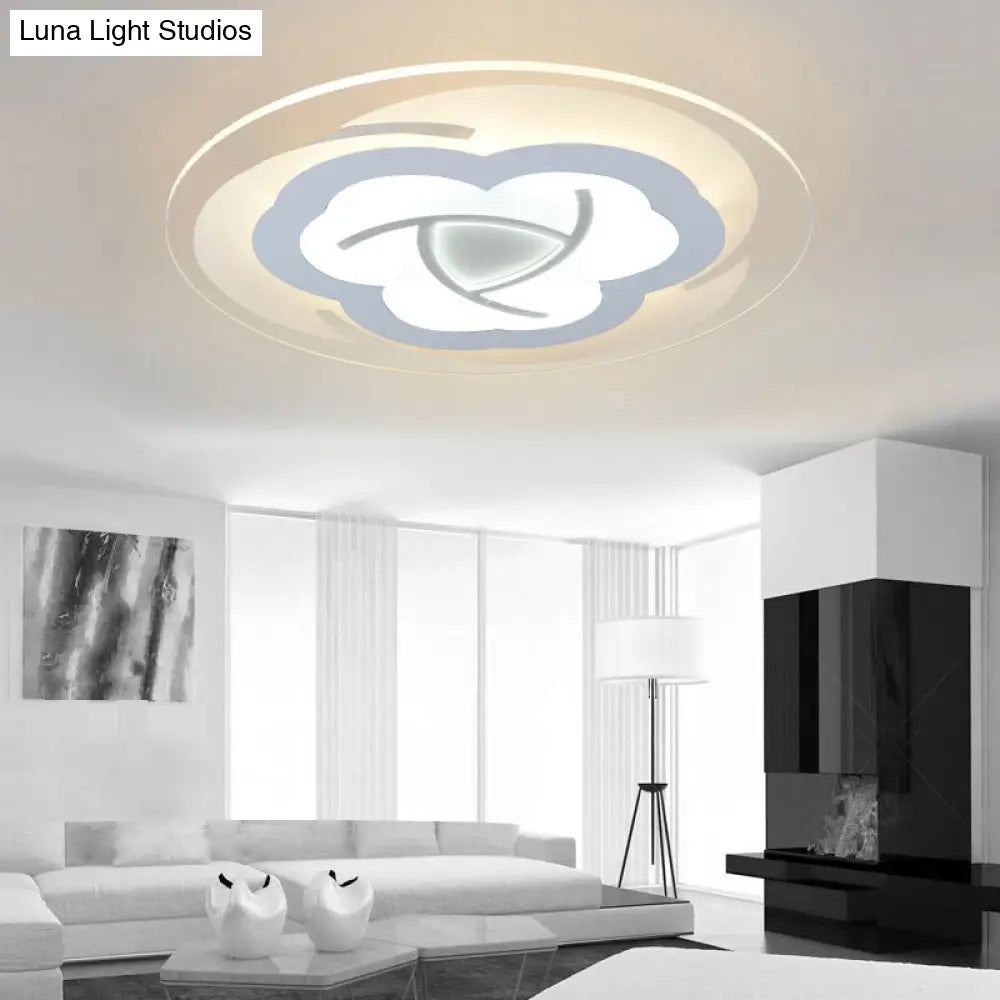 Modern Blossom Flush Mount Led Ceiling Light For Boys Bedroom