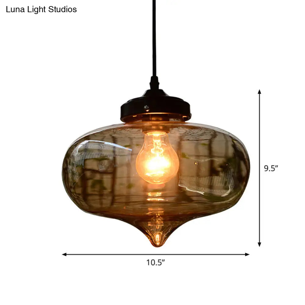 Simplicity Blown Glass Pendant Light Fixture - Ideal For Restaurants