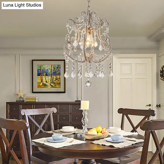 Modern Brass Pendant Lamp With Laser-Cut Design And Crystal Detail For Living Room Lighting