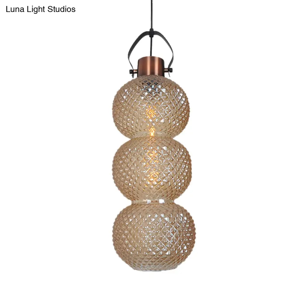 Modern Bubble Hanging Light: White/Chrome/Amber Glass 1 Head Ceiling Suspension Lamp For Hallway