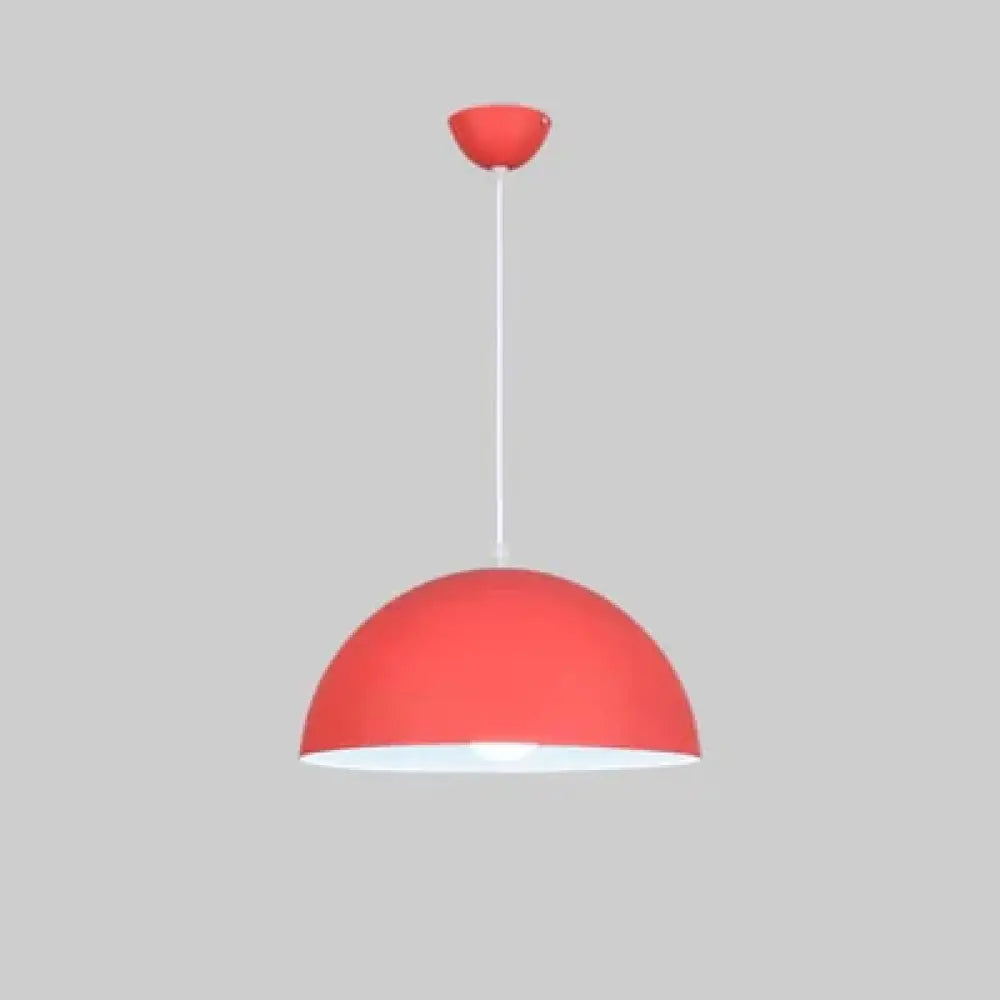 Modern Ceiling Lamps Semicircle Lampshade Aluminum Pendant Lights Restaurant Dining Table Kitchen