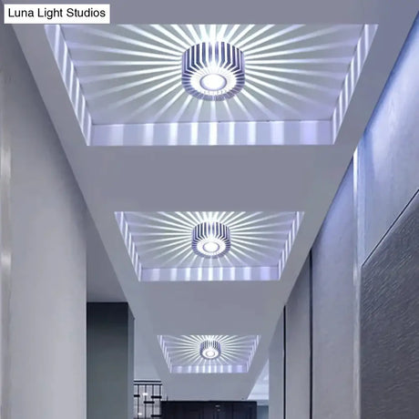 Modern Ceiling Light Colorful Indoor Led Lamp 3W Wall Sconce For Gallery Balcony Lamp Porch Light