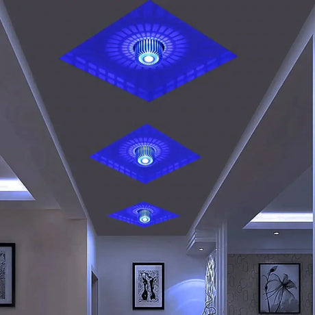 Modern Ceiling Light Colorful Indoor Led Lamp 3W Wall Sconce For Gallery Balcony Lamp Porch Light