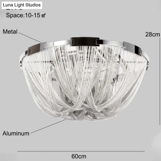 Modern Ceiling Light For Dining Room Led Silver Lamp Bedroom Led Lamps Living Loft Metal Lighting